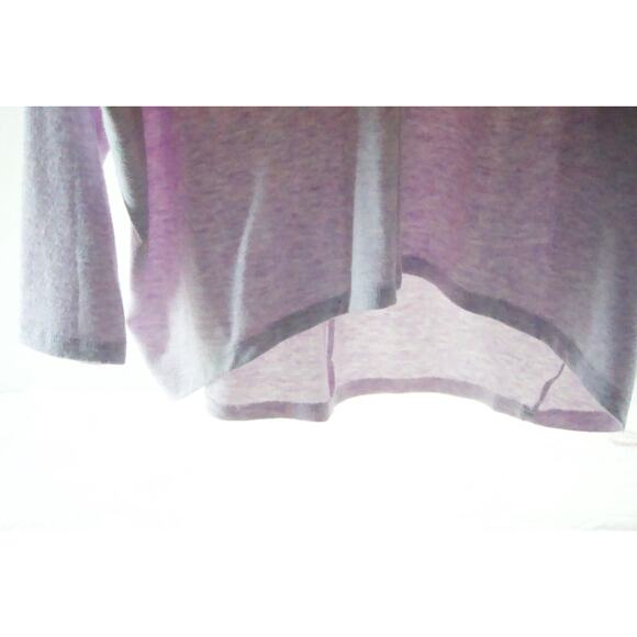 White House black market women’s lavender XL V-neck soft high low sweater - Picture 3 of 11